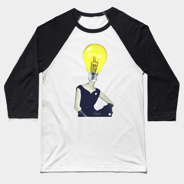 Lights are on but nobody's home Baseball T-Shirt by reesea